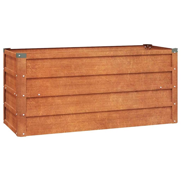 Strat inaltat de gradina vidaXL, ruginiu, 100x40x45 cm, otel corten 151950