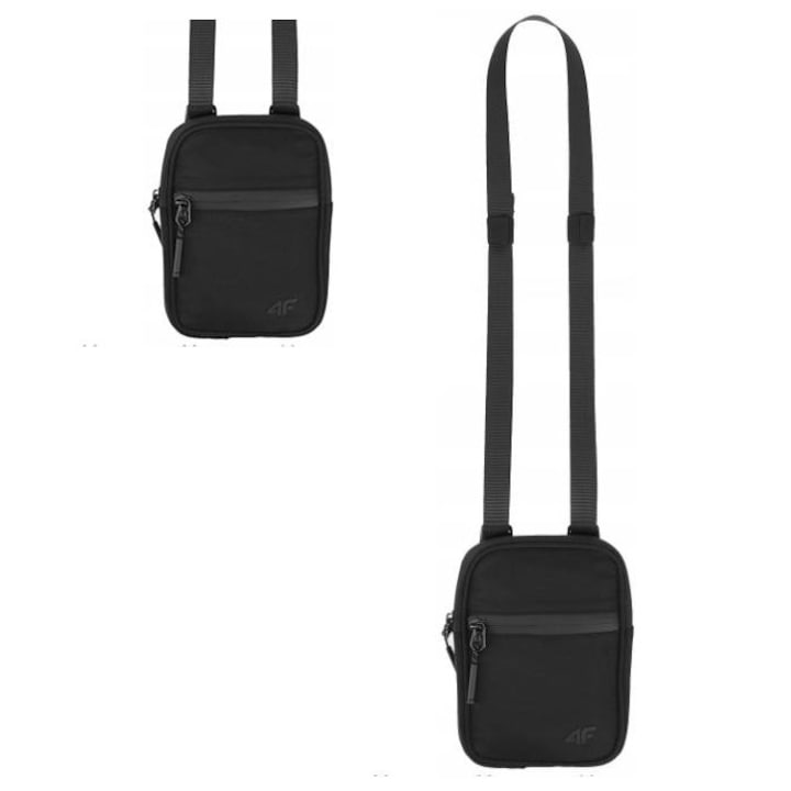 Спортна чанта, 4F, през рамо, 18 х 12 см, полиамид, черен