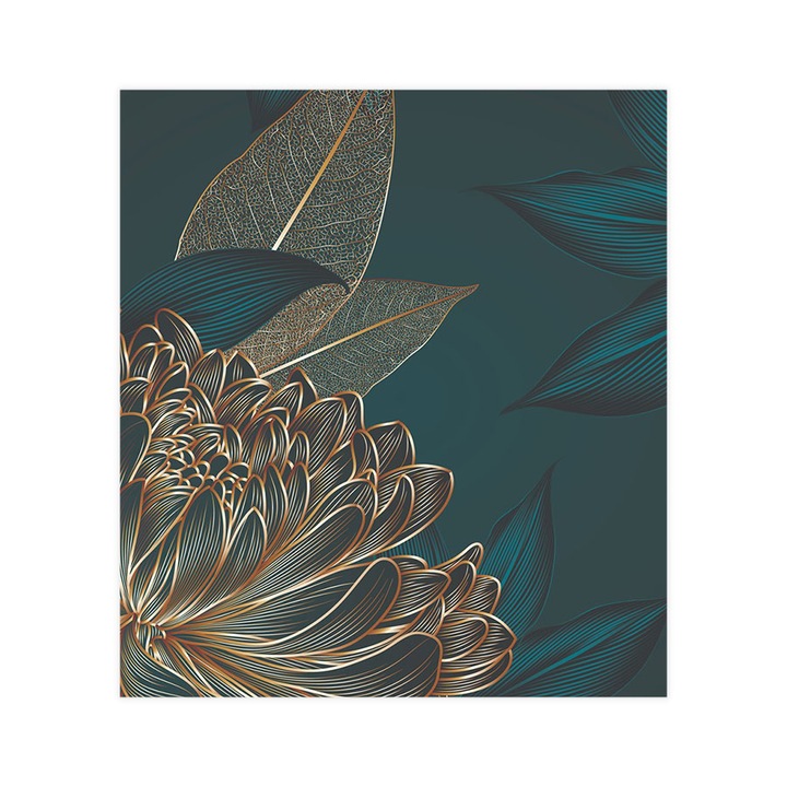 Fototapet 3D autoadeziv, Lavabil, Gray Peony, 200x180 cm