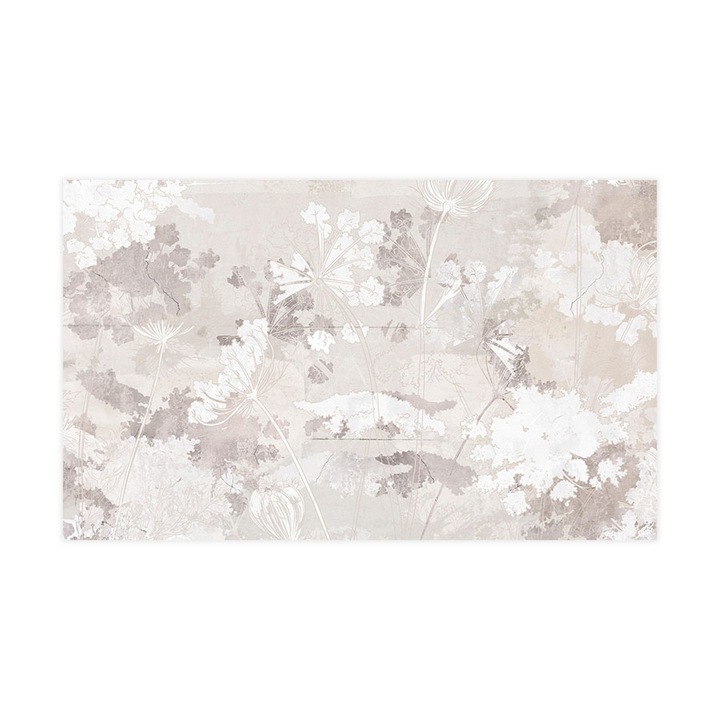 Öntapadó 3d tapéta, Mosható, Sketch Flowers, 255x420 cm