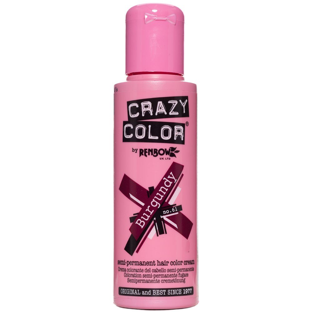 Vopsea de par Crazy Color Burgundy 61