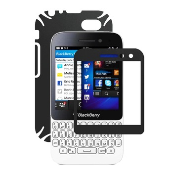 Folie de protectie Carbon Skinz, Husa de tip Skin Adeziv pentru Carcasa, Negru Mat dedicata Blackberry Q5 Folie de protectie Carbon Skinz, Husa de tip Skin Adeziv pentru Carcasa, Negru Mat dedicata Blackberry Q5
