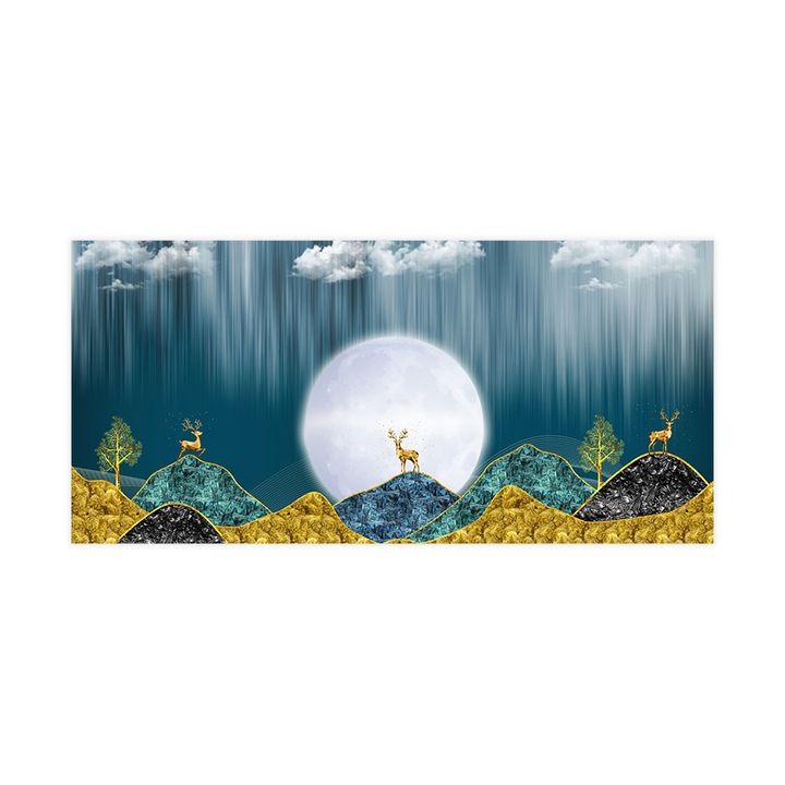 Öntapadó 3d tapéta, Mosható, Storm Deer, 255x540 cm