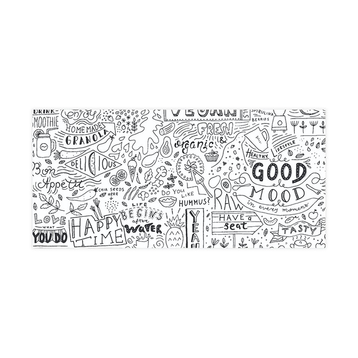 Öntapadó 3d tapéta, Mosható, Vegan Pattern, 255x540 cm