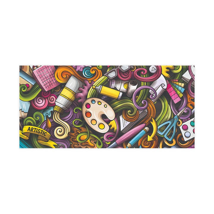 Öntapadó 3d tapéta, Mosható, Art Doodles, 255x540 cm