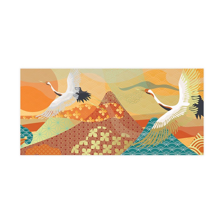 Öntapadó 3d tapéta, Mosható, Asiatic Orange Background, 255x540 cm