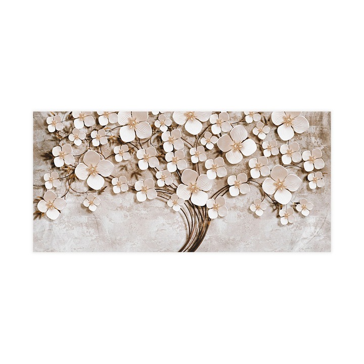 Öntapadó 3d tapéta, Mosható, Bronze Flower Tree, 255x540 cm