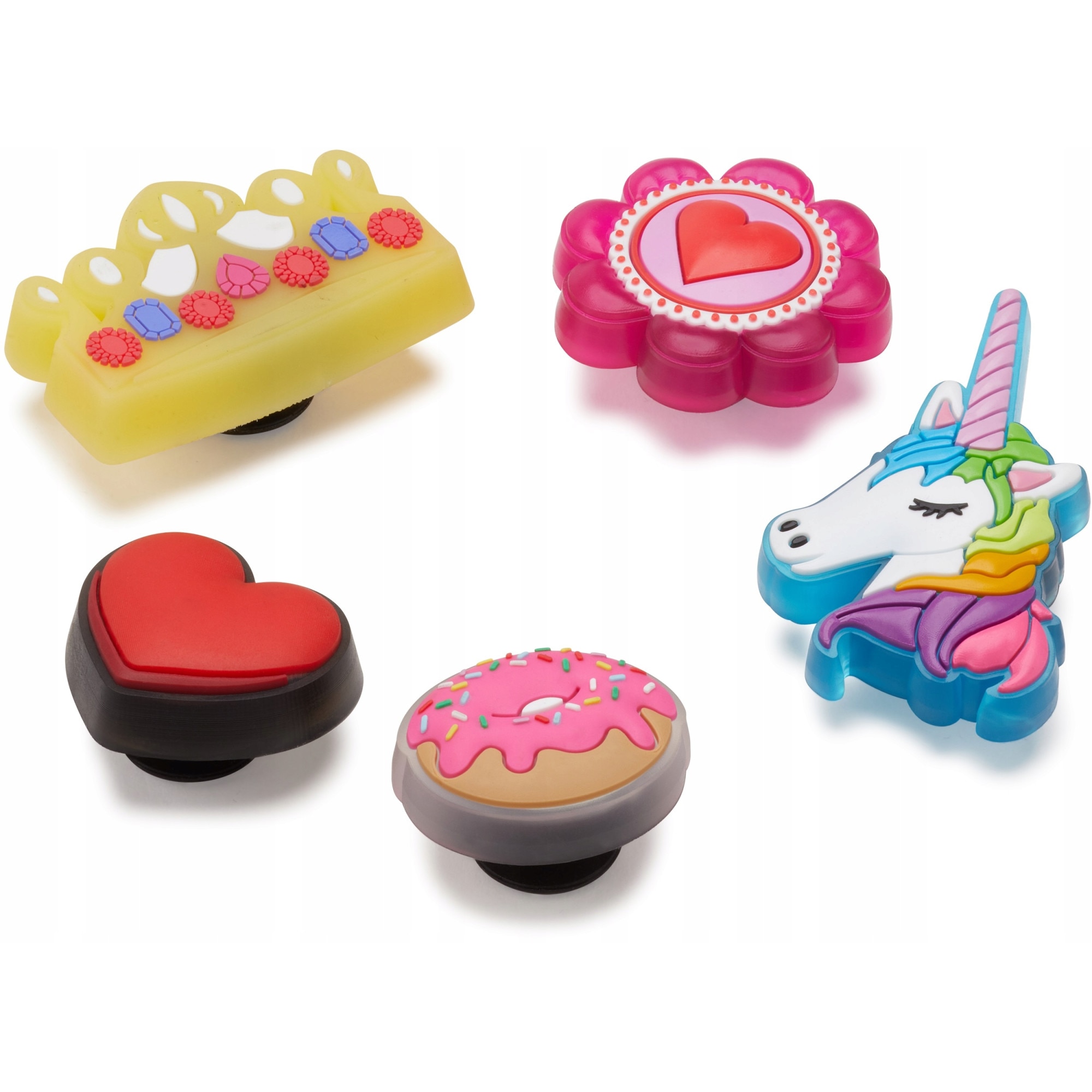 Accesoriu Crocs Jibbitz, Pink Girly 5 bucati, Multicolor eMAG.ro