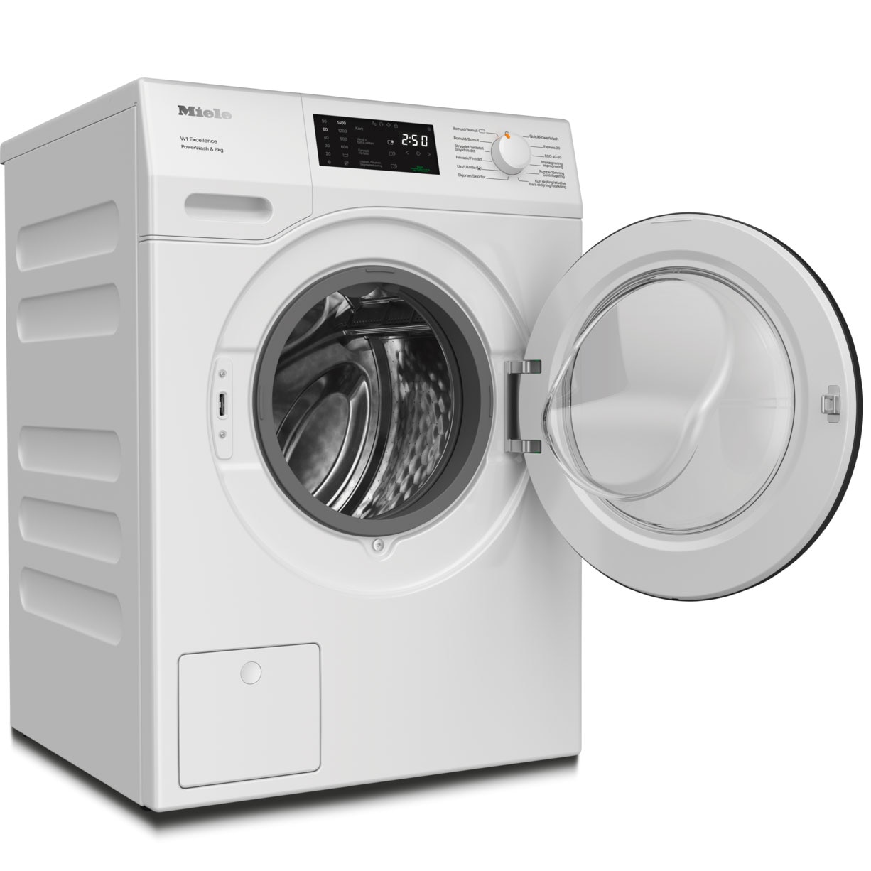 Masina de spalat rufe Miele WED 335 WCS, 8 kg, 1400 rpm, Clasa A, CapDosing, Motor ProfiEco, Alb