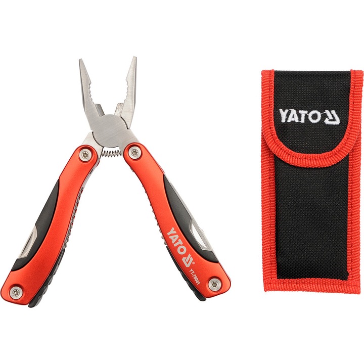 Instrument multifunctional, Yato, Otel inoxidabil, Rosu/Argintiu