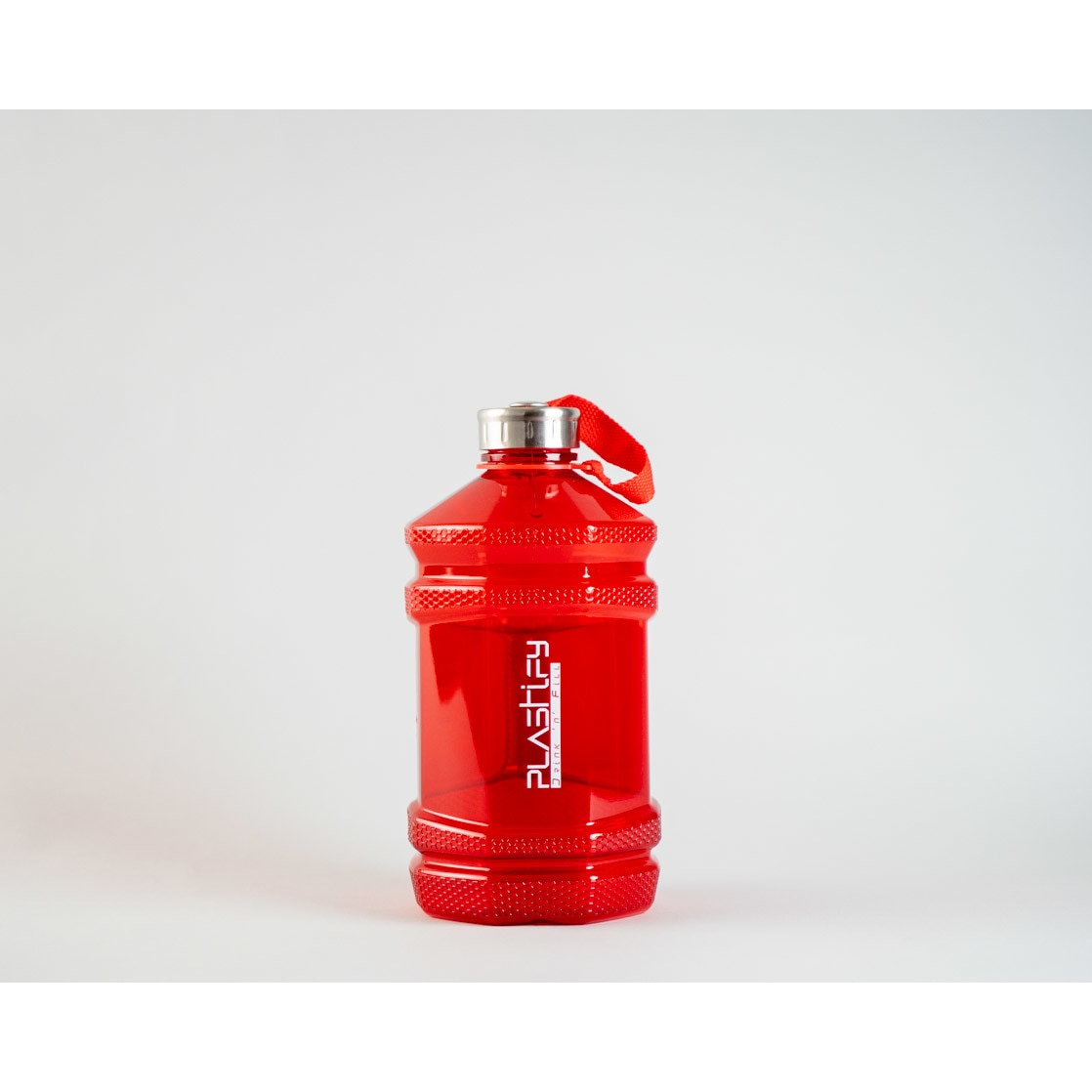 Бутилка за вода Plastify, 2.2L - червена - eMAG.bg