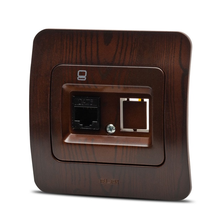 Priza UTP RJ45 Elbi Jazz Cat6 Incastrat Nuc Inchis ST