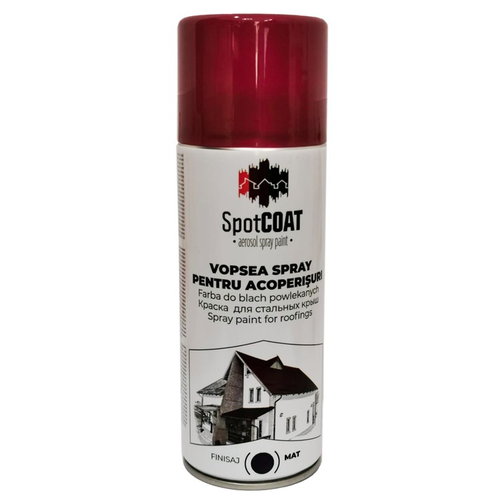 Spray retus, visiniu, ral 3005 MAT, 400 ml