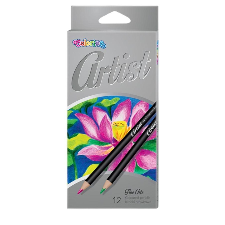 Set creioane acuarela Artist, Colorino, 12 buc