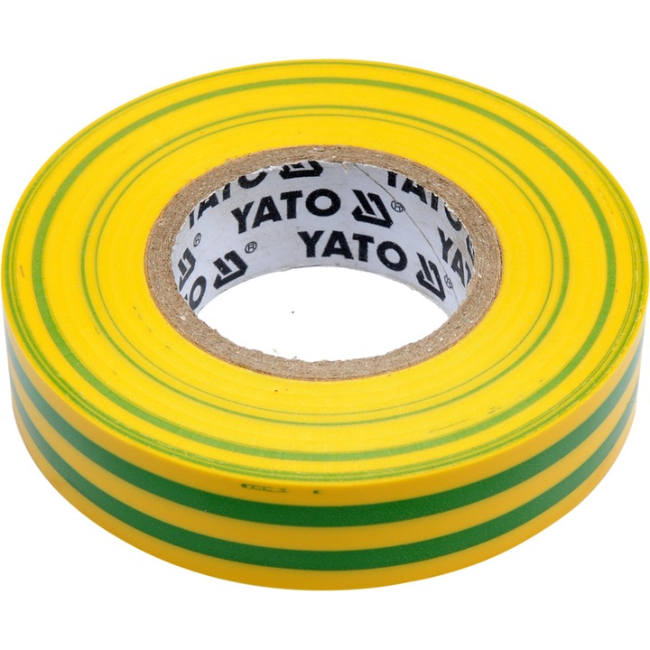 Banda electroizolanta, Yato, PVC, 15x20x0,13 mm, Galben-Verde