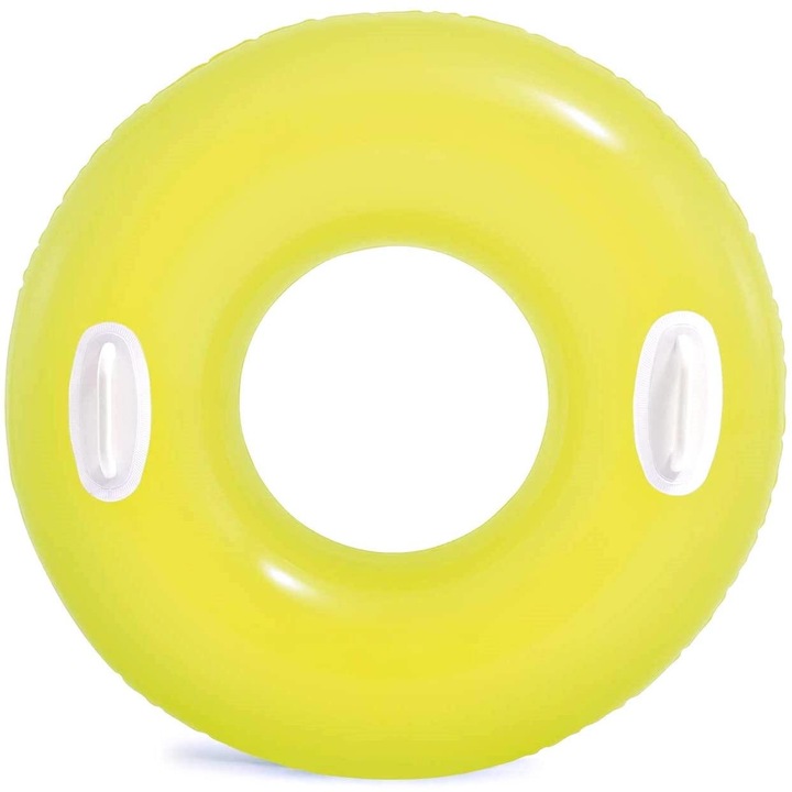 Colac inot, Intex, PVC, 76 cm, Galben neon