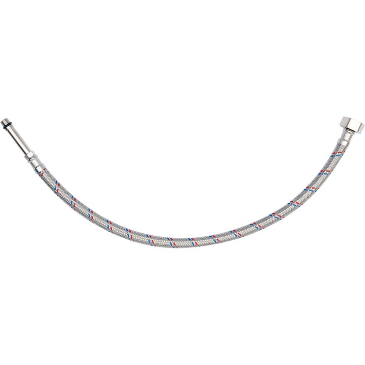 Racord flexibil baterie Fala, Inox, 1/2" x M10, 500 mm, Argintiu