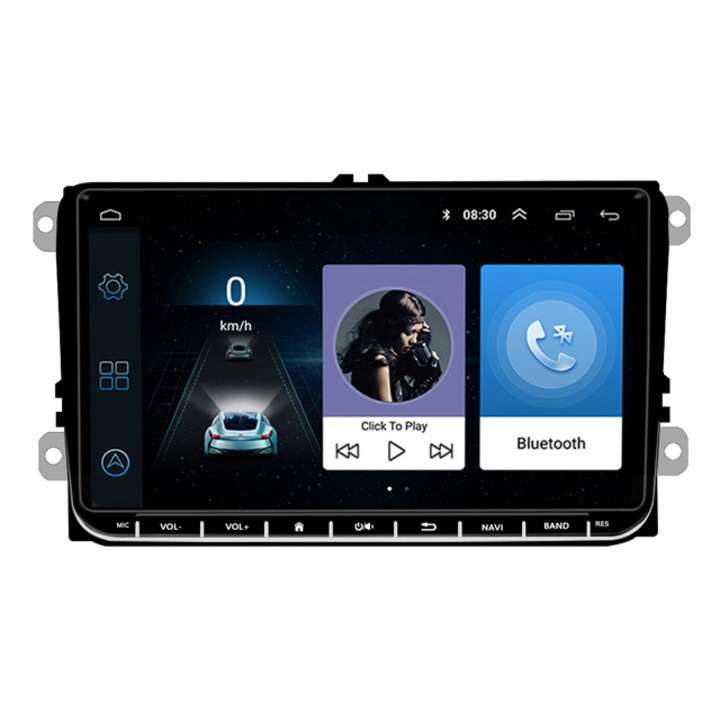 Мултимедия с навигация QT-6800, за Skoda, Seat, Volkswagen, Vw, Passat, Golf, Android 11