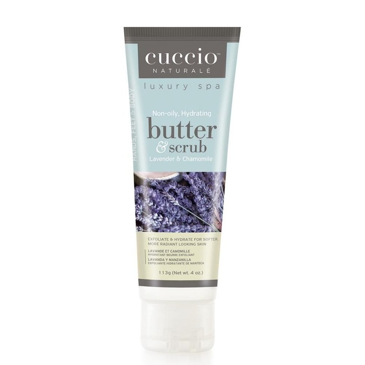 Exfoliant hidratant pentru corp Cuccio Butter & Scrub Lavender & Chamomile, Cuccio Naturale, 113 g