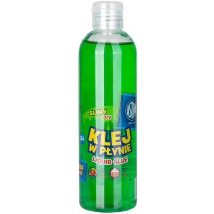 Adeziv lichid pentru hartie si carton, Astra, 250ml, Verde