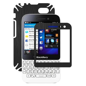 Folie de protectie Carbon Skinz, Husa de tip Skin Adeziv pentru Carcasa, Brushed Negru dedicata Blackberry Q5 Folie de protectie Carbon Skinz, Husa de tip Skin Adeziv pentru Carcasa, Brushed Negru dedicata Blackberry Q5