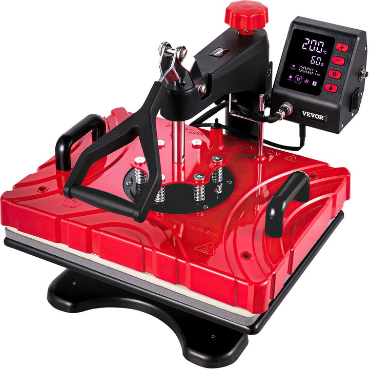 Presa termica personalizari 8in1, FreeSUB, 4 modele de cani, farfurii, sepci, tricouri, 30x38cm, 1000W