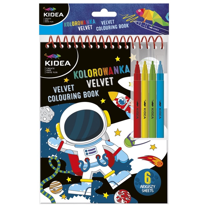 Set cate de desenat cu markere, Deform, Astronaut, Multicolor, 3+