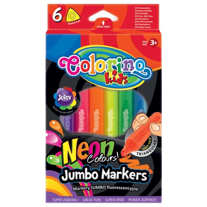 Set 6 carioci, Colorino Kids, 1026896645, Multicolor