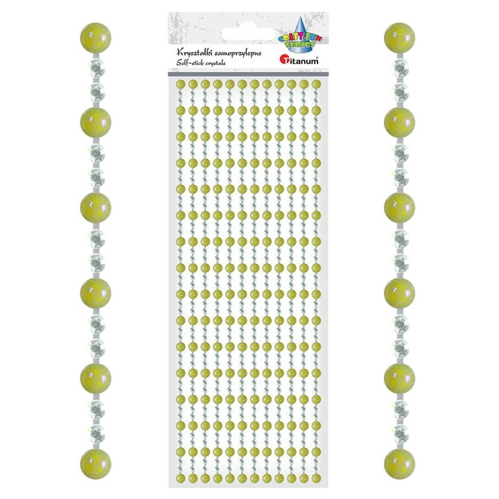 Autocolante, Titanum, Galben/Argintiu, 12 buc