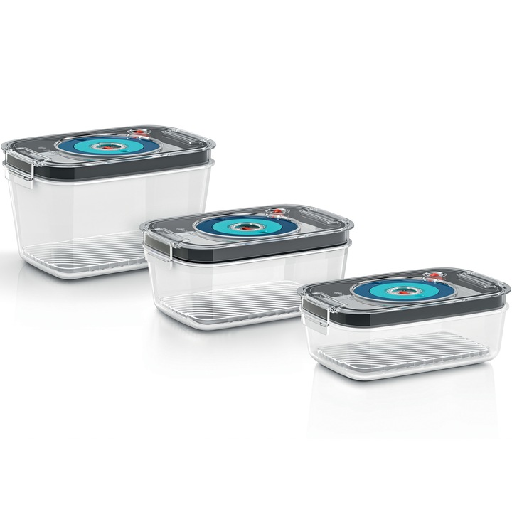 Комплект кутии за съхранение с вакуум - за затваряне на всякакъв вид храна с блендер VitaMaxx Bosch и ErgoMixx Bosch