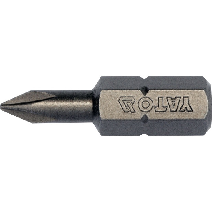 Set 10 biti de precizie, Yato, Otel, 1/4"x25 mm, ph0