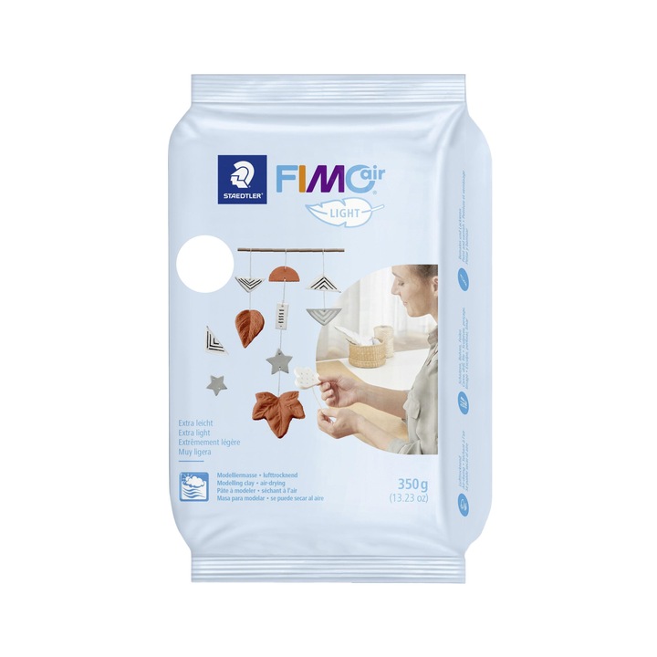 Lut pentru modelaj Fimo Air, Staedtler, Alb, 350 g