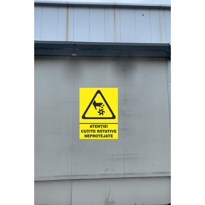 Sticker decorativ, indicator cutite rotative neprotejate, autocolant, 841x1189mm A0