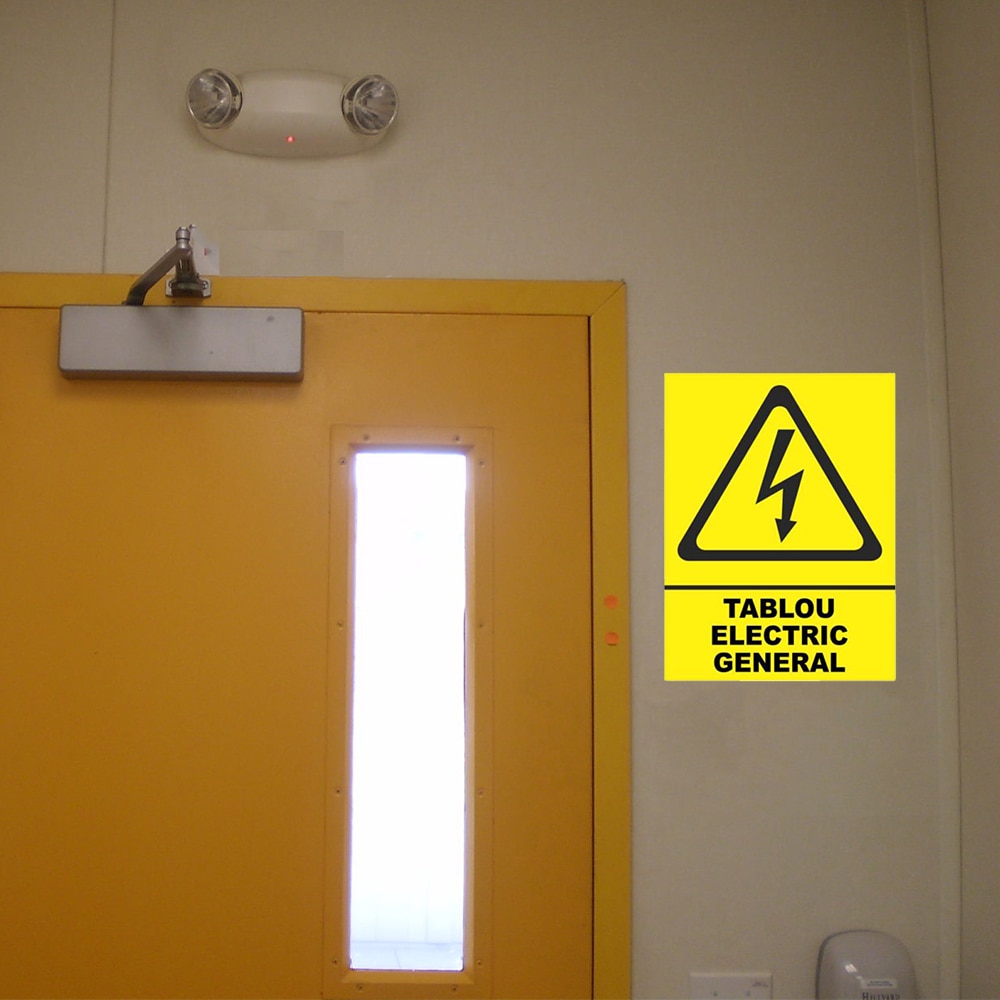 Sticker decorativ, indicator tablou electric general, autocolant