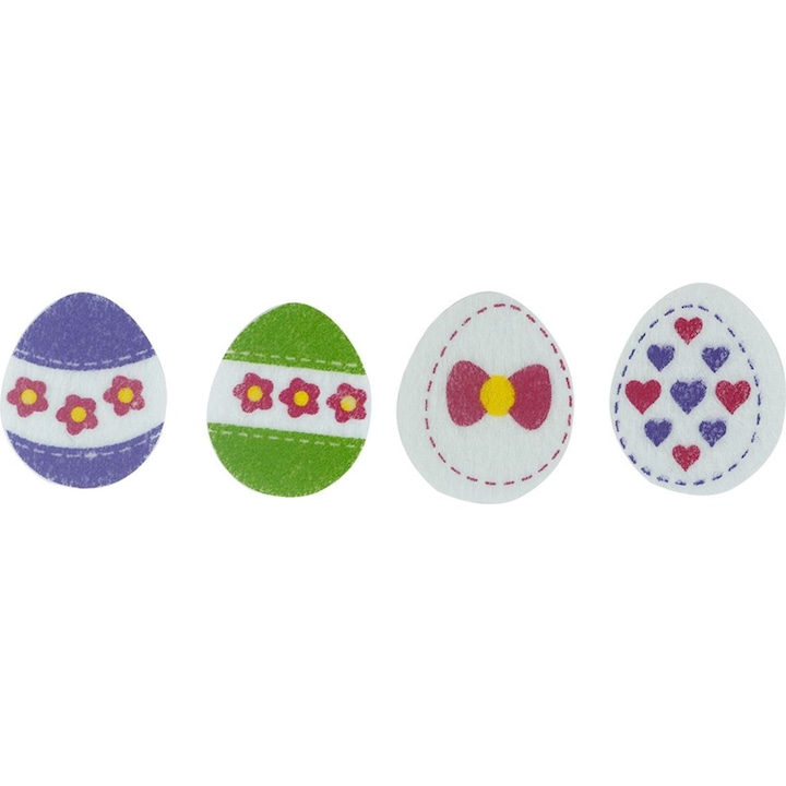 18 db-os matrica/matrica készlet, Titán, 1038699143, Filc, Húsvéti tojás, Többszínű