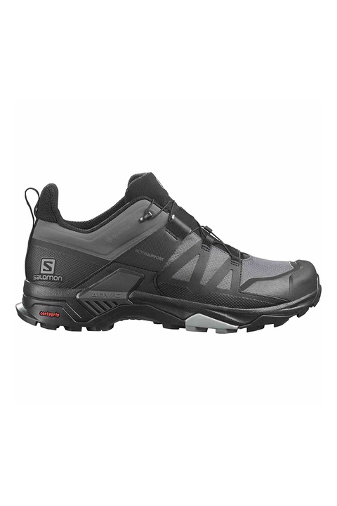 Salomon, Pantofi pentru trekking Ultra 4 Gore-Tex, Negru/Gri