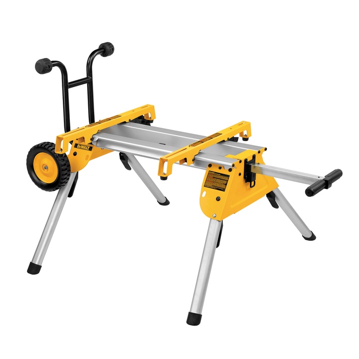 Работна маса DeWALT, С колела, Алуминий, 910 мм, Жълт