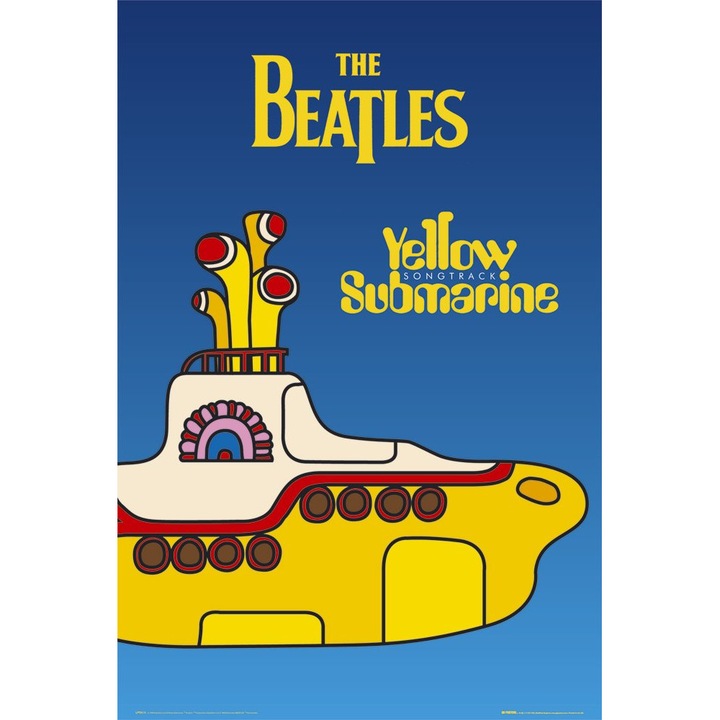 Poster THE BEATLES, Yellow Submarine Cover, 91.5 x 61 cm