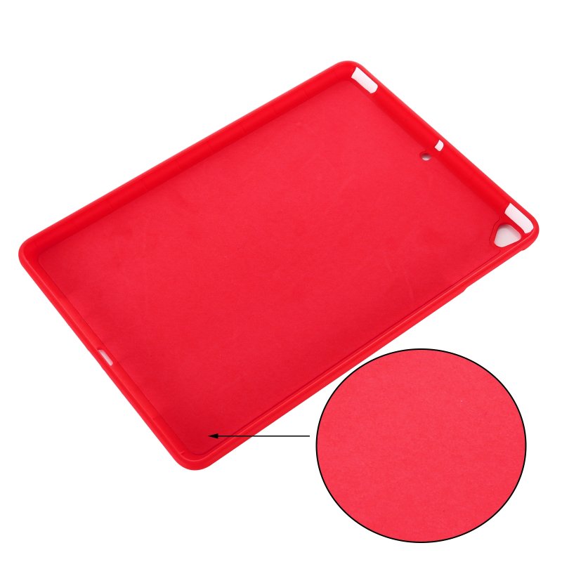 Husa Ultraslim Sigloo, Shockproof, realizata din Lichid Siliconic, pentru tableta iPad 10.2 Inch, model 9/8/7 2021/2020/2019, Red