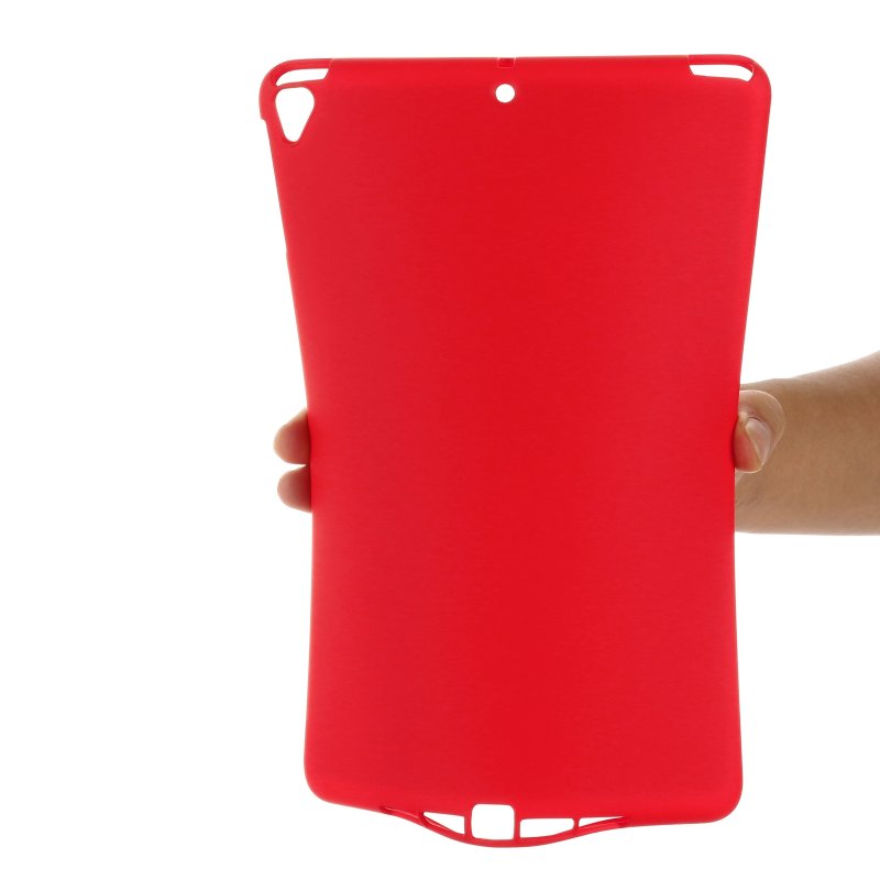 Husa Ultraslim Sigloo, Shockproof, realizata din Lichid Siliconic, pentru tableta iPad 10.2 Inch, model 9/8/7 2021/2020/2019, Red