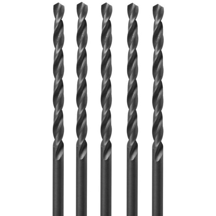 Set 5 burghie pentru metal, DeWALT, 10 mm, Negru