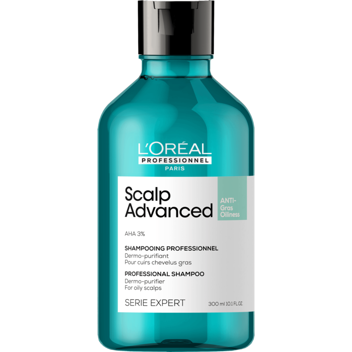 Sampon profesional pentru scalp gras L’Oreal Professionnel Serie Expert Scalp Advanced, cu 3% AHA, 300ml