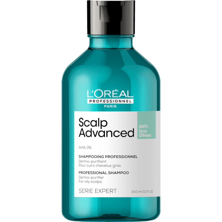 Sampon profesional pentru scalp gras L’Oreal Professionnel Serie Expert Scalp Advanced, cu 3% AHA, 300ml
