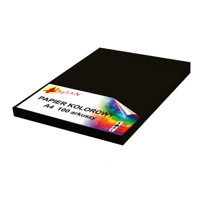 Top 100 coli hartie A4, Shan, Negru