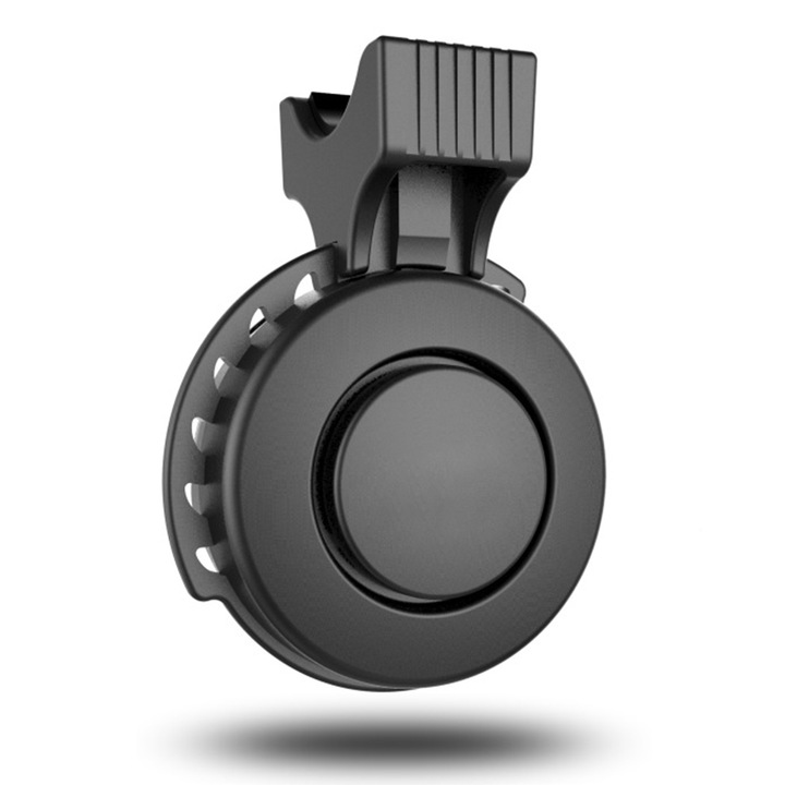 Soneria bicicleta, MYFYU, 110-120dB, 4 moduri, Impermeabil, Incarcare USB, Negru