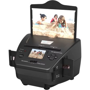 Scanner de film, diapozitive si poze, cu afisaj LCD de 2.4 inch, converteste in format digital, cu slot card SD si USB, de 16 MP