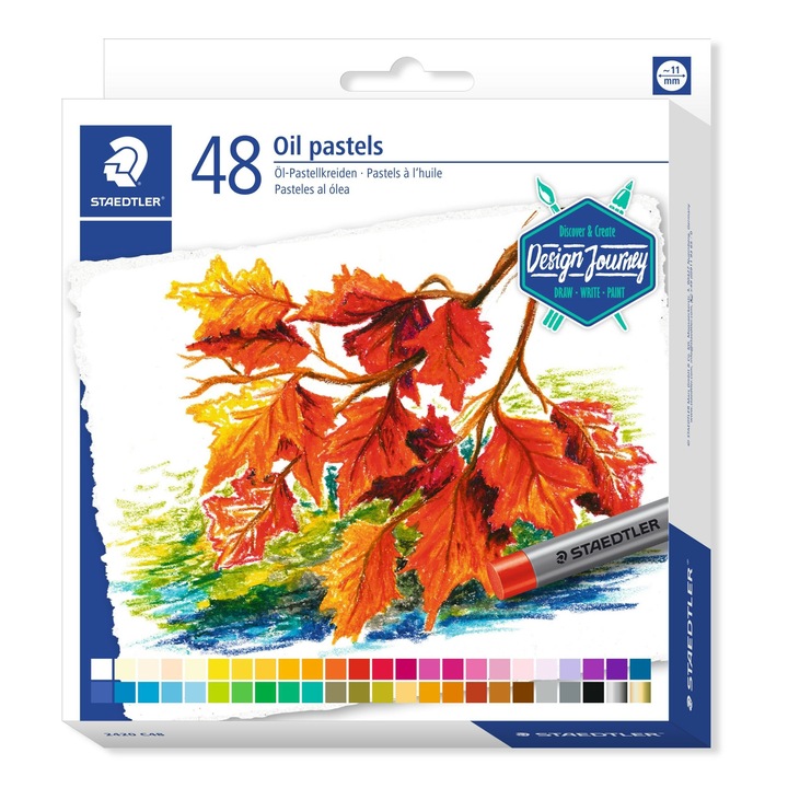 Set 48 pasteluri in ulei, Staedtler, Multicolor
