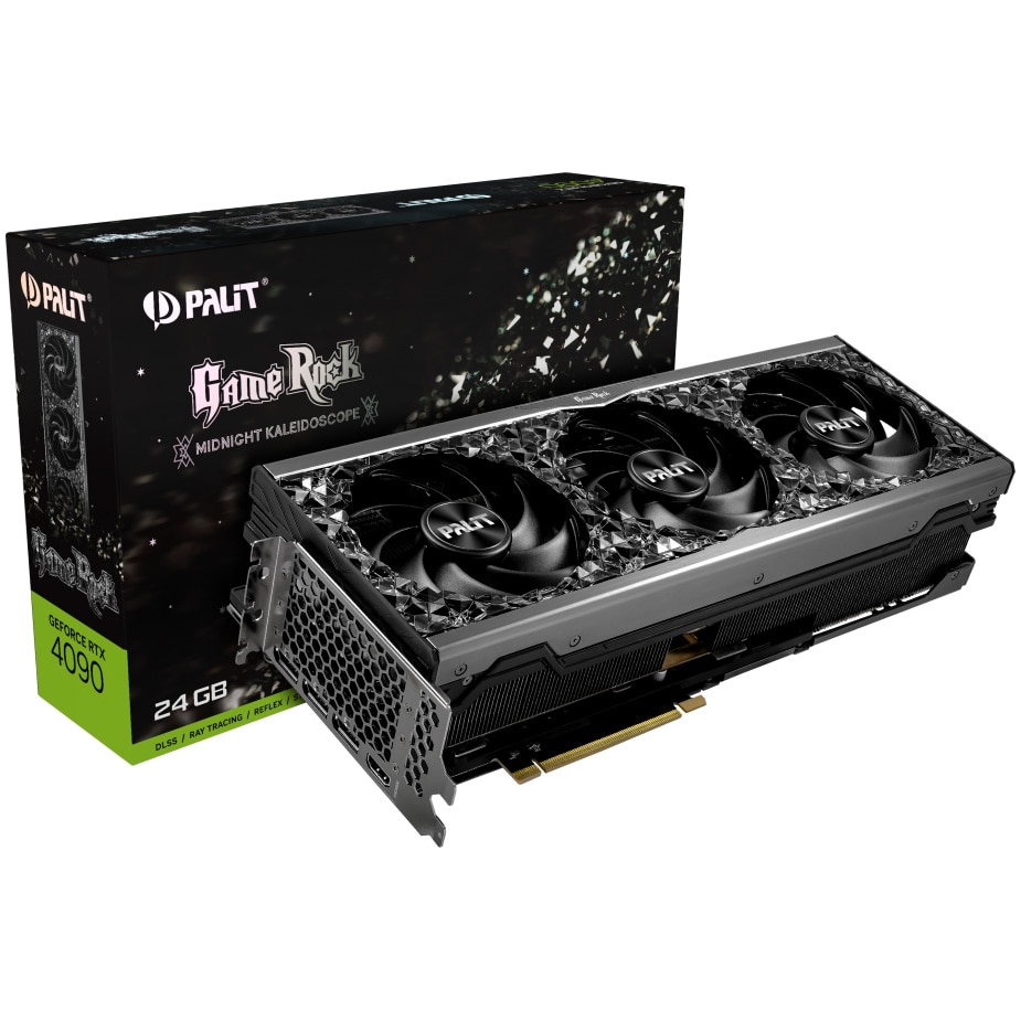 Placa Video Palit GeForce RTX™ 4090 GameRock, 24GB, GDDR6X, 384