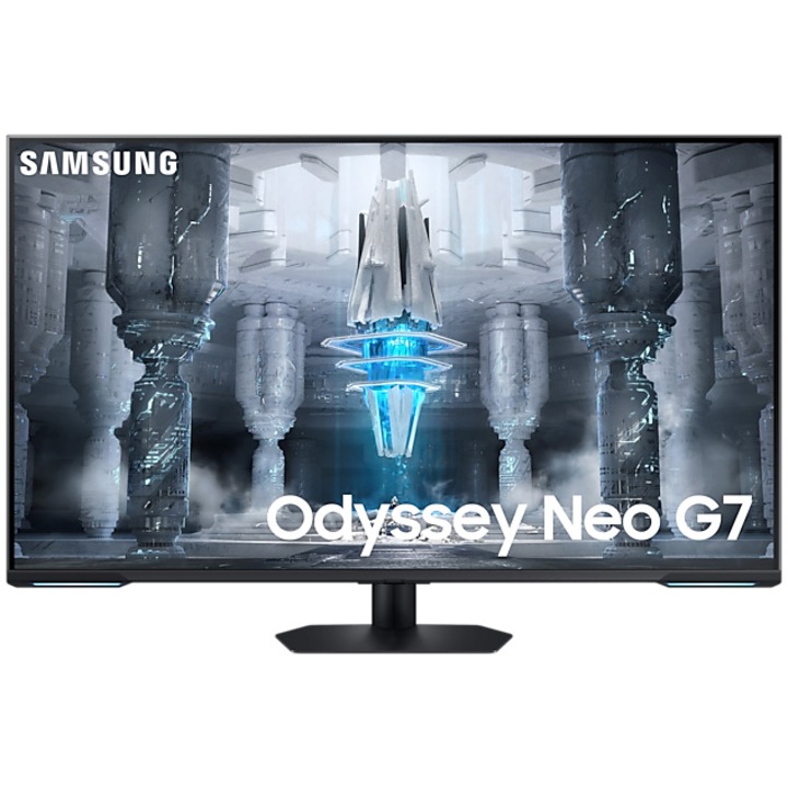 Монитор Gaming Samsung Odyssey Neo G7 43", VA, 4K, 144Hz, 1ms, Display Port, FreeSync Premium Pro, Черен, LS43CG700NUXEN