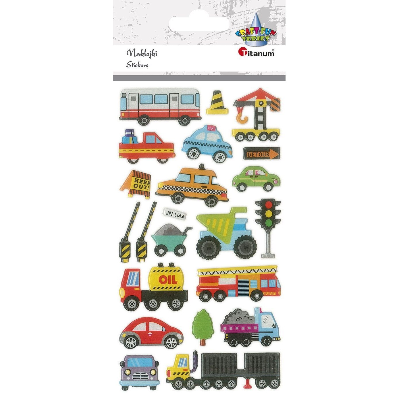 Комплект от 21 декоративни стикера, Титан, Модел на превозно средство ...